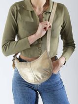 Cross Body Tas Stina Leder Pieces Goud stina 17156634-vue-porte
